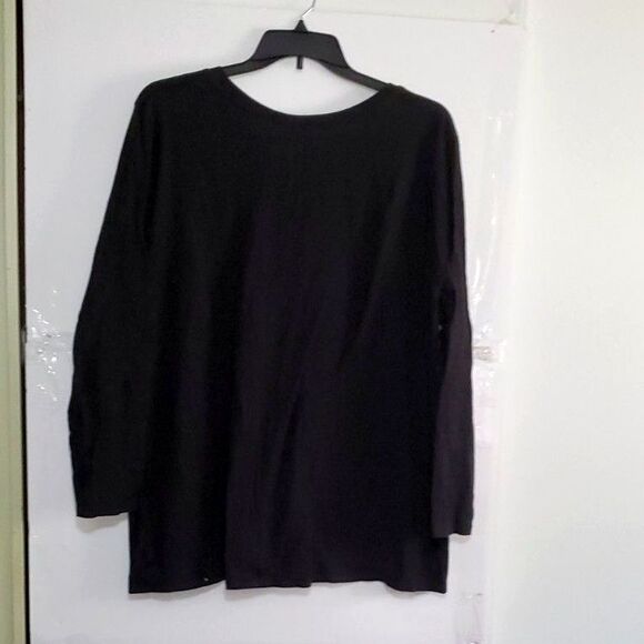 |A Just My Size Women's Plus Long-Sleeved Graphic Tee-Shirt Blue Paisley Size 4X - Picture 8 of 10